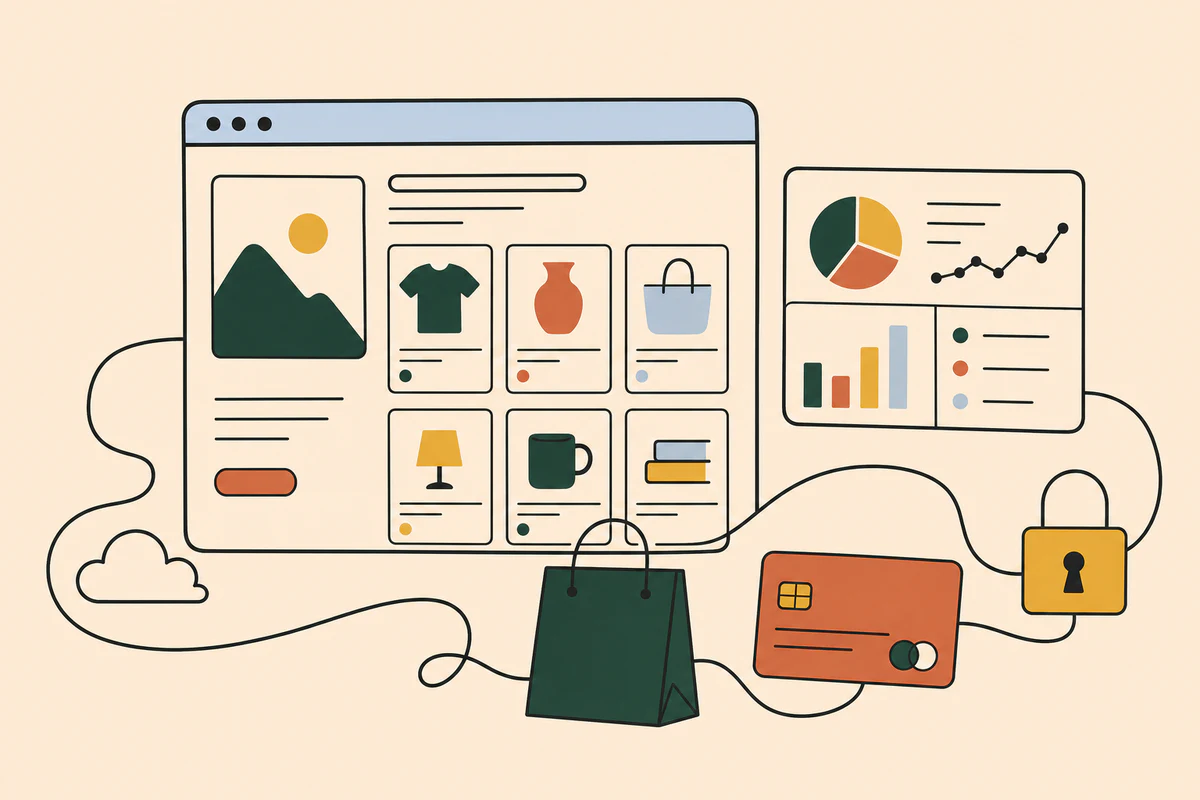 Web and SaaS product development illustration